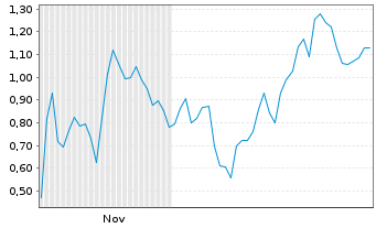 Chart Mini Future Short Bloom Energy - 6 Monate