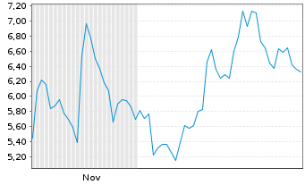Chart Mini Future Short Mercadolibre - 6 Monate
