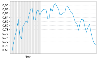Chart Mini Future Short RWE - 6 Monate