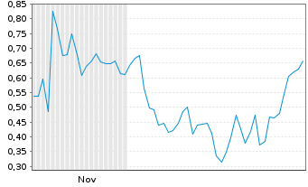 Chart Mini Future Short Plug Power - 6 Months