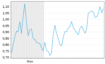Chart Mini Future Short PayPal - 6 Monate