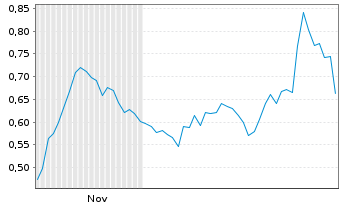 Chart Mini Future Short Northern Data - 6 Monate