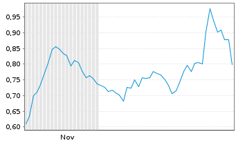 Chart Mini Future Short Northern Data - 6 Months