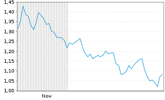 Chart Mini Future Short Bank of America - 6 Monate