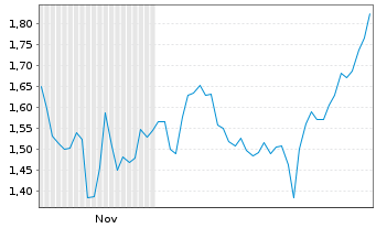 Chart Mini Future Long Deutsche Rohstoff - 6 Monate