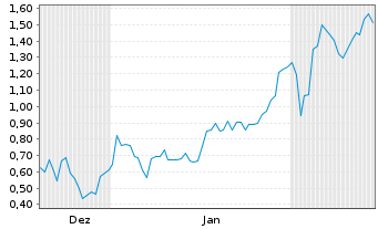 Chart Mini Future Short Palantir - 6 Monate
