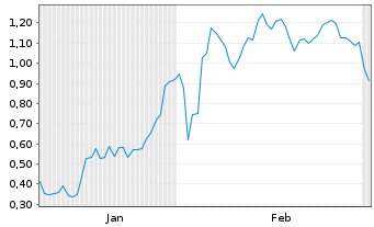 Chart Mini Future Short Palantir - 6 Monate