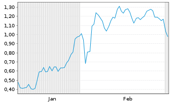 Chart Mini Future Short Palantir - 6 Monate