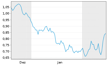 Chart Mini Future Short BAWAG Group - 6 Monate