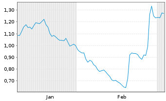 Chart Mini Future Short freenet - 6 Monate