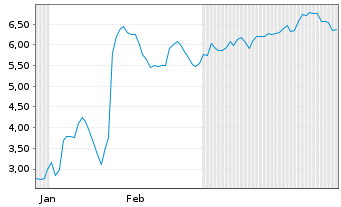 Chart Mini Future Short Adyen - 6 Monate