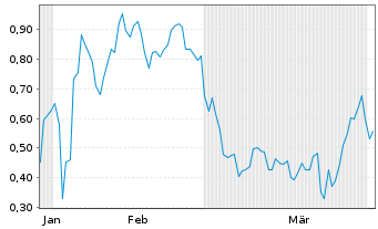Chart Mini Future Short Palantir - 6 Months