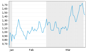 Chart Mini Future Short Tesla - 6 Monate