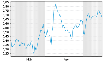 Chart Mini Future Short Palantir - 6 Months