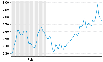 Chart Mini Future Short secunet - 6 Monate