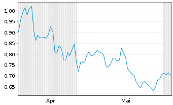 Chart Mini Future Short Verizon - 6 Monate