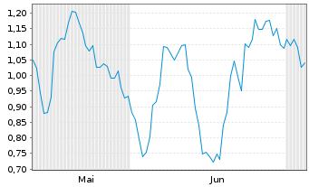 Chart Mini Future Short BHP - 6 Monate