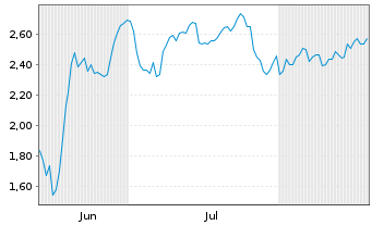 Chart Mini Future Short BMW - 6 Monate