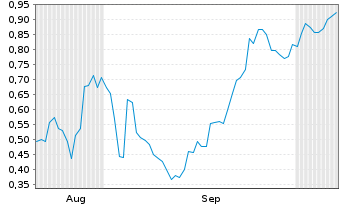 Chart Mini Future Long Palantir - 6 Months