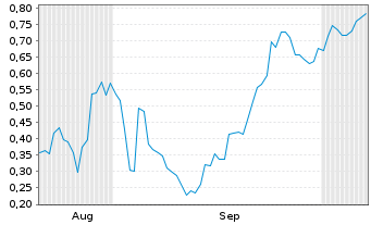 Chart Mini Future Long Palantir - 6 Months