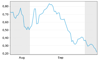 Chart Mini Future Short Palantir - 6 Months