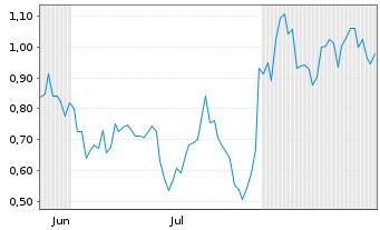 Chart Mini Future Short Novo-Nordisk - 6 Months
