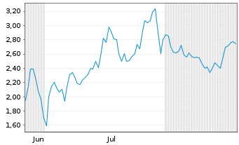 Chart Mini Future Short Taiwan Semiconductor - 6 Monate