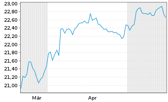 Chart Dim.ICAV-Gl.ex US Core Eq.Mkt - 6 Monate