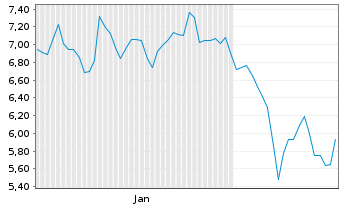Chart Adicet Bio Inc. - 6 Monate
