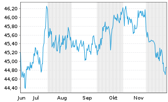 Chart BlackR.Fds.II-Flexible Inc.ETF - 6 Monate