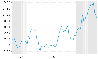 Chart Sunshine Silver Mng & Ref. Co. - 6 Monate
