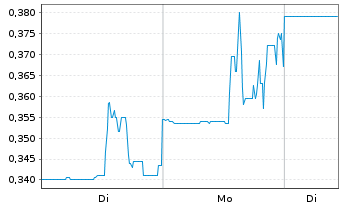 Chart Rio Silver Inc. - 1 Woche