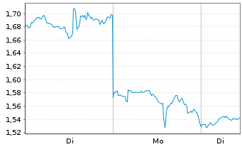 Chart Mini Future Long Palantir - 1 Woche