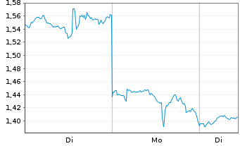 Chart Mini Future Long Palantir - 1 Woche