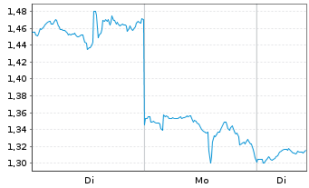 Chart Mini Future Long Palantir - 1 Woche