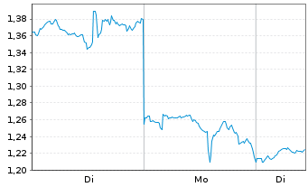 Chart Mini Future Long Palantir - 1 Woche