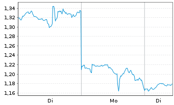 Chart Mini Future Long Palantir - 1 Woche