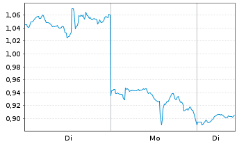 Chart Mini Future Long Palantir - 1 Woche