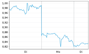 Chart Mini Future Long Palantir - 1 Woche