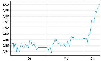 Chart Mini Future Long Verbio Vereinigte Bioenergie - 1 Woche