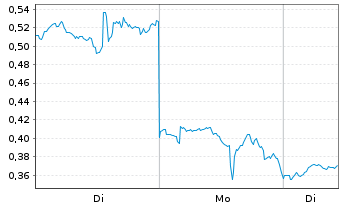 Chart Mini Future Long Palantir - 1 Woche