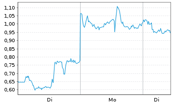 Chart Mini Future Short Standard Lithium - 1 Woche