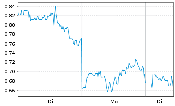 Chart Mini Future Short Taiwan Semiconductor - 1 Woche