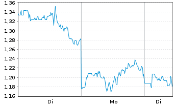 Chart Mini Future Short Taiwan Semiconductor - 1 Woche