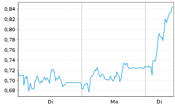Chart Mini Future Long Verbio Vereinigte Bioenergie - 1 Woche