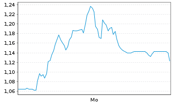 Chart Mini Future Short HelloFresh - 1 Woche