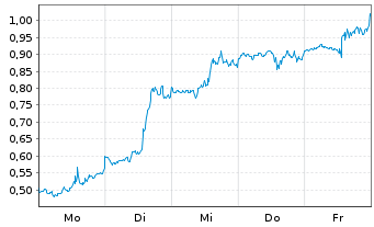 Chart Mini Future Long Meta Platforms - 1 Woche