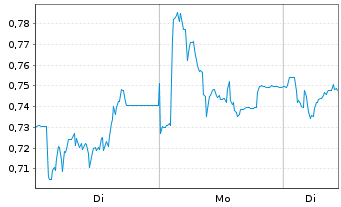 Chart Capital B S.A. - 1 Woche