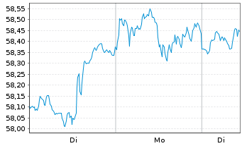 Chart iShs Core S&P 500 UC.ETF USDD - 1 Woche