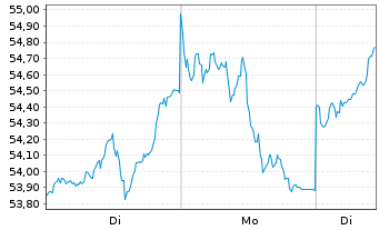 Chart InvescoMI BB Commo ETF - 1 Woche